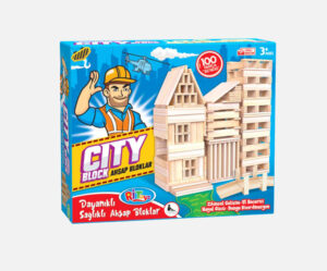 City Ahşap Bloklar. Şehrini İnşaa et.