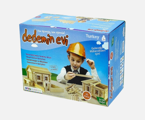 Dedemin Evi – 93 Parçalı Ahşap İnşaat Seti