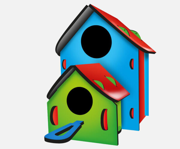 Ahşap Kuş Evi Boyama