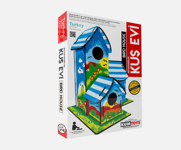 Ahşap Kuş Evi Boyama